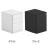 【法人様限定】LASHデスク サイドワゴン スチールワゴン 3段 シリンダー錠 ダブルサスペンション キャスター付き 幅400×奥行500×高さ571mm-1