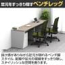 【法人様限定】LASHデスク ベンチハーフ フリーアドレスデスク 片面4連タイプ 配線ダクト付き 幅4000×奥行600×高さ720mm-10