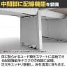 【法人様限定】LASHデスク ベンチホールレッグ フリーアドレスデスク 両面タイプ 配線ダクト付き 幅1200×奥行1200×高さ720mm-14