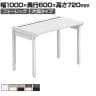 【法人様限定】LASHデスク フォーレッグハーフ フリーアドレスデスク 片面タイプ 配線ダクト付き 幅1000×奥行600×高さ720mm