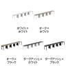 【法人様限定】LASHデスク フォーレッグハーフ フリーアドレスデスク 片面5連タイプ 配線ダクト付き 幅5000×奥行600×高さ720mm-1