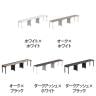 【法人様限定】LASHデスク フォーレッグハーフ フリーアドレスデスク 片面3連タイプ 配線ダクト付き 幅3600×奥行600×高さ720mm-1