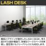 【法人様限定】LASHデスク フォーレッグホールレッグ フリーアドレスデスク 両面タイプ 配線ダクト付き 幅1200×奥行1200×高さ720mm-5