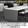 【法人様限定】LASHデスク ベンチホールレッグ フリーアドレスデスク 両面4連タイプ 配線ダクト付き 幅4800×奥行1400×高さ720mm-10