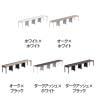 【法人様限定】LASHデスク フォーレッグハーフ フリーアドレスデスク 片面4連タイプ 配線ダクト付き 幅4000×奥行700×高さ720mm-1
