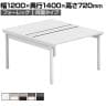 【法人様限定】LASHデスク フォーレッグホールレッグ フリーアドレスデスク 両面タイプ 配線ダクト付き 幅1200×奥行1400×高さ720mm