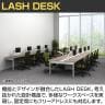 【法人様限定】LASHデスク フォーレッグホールレッグ フリーアドレスデスク 両面4連タイプ 配線ダクト付き 幅4800×奥行1400×高さ720mm-5