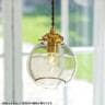 【LED電球付き】ペンダントライト ポメリー ガラス 照明 1灯 天井照明 北欧 シンプル 海外インテリア モダン かわいい インテリア ライト ゴールド-4