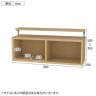 [オプション]フリーラック用上置き 本棚 シェルフ 通常型 サイズオーダー タナリオ 幅900×奥行290×高さ365～585mm 白井産業 国産-2