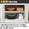 レンジ台 食器棚 スライド棚 コンセント付き キッチン 家電 収納 シンプル キッチン収納 ベアルモ BRM-1855SL WH 幅566×奥行418×高さ1803mm 白井産業-9