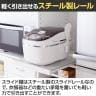 食器棚 スリム スライド棚 キッチン収納 モデレオ MDL-1840SL WH 幅388×奥行392×高さ1798mm 白井産業-5