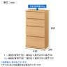 チェスト カウンター下 引き出し キッチン収納 ピタシエ PTS-8545H 幅450×奥行296×高さ849mm 白井産業-18