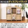ディスプレイラック フラップ扉 本棚 飾り棚 セパルテック SEP-9095F 幅947×奥行413×高さ885mm 白井産業-8