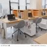 オフィスデスク パソコンデスク 収納付きデスク 木製 SLD-1212DESK 壁面収納 幅1200×奥行597×高さ1188mm コックピットステーション SHIRAI×オフィスコム-3