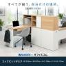 オフィスデスク パソコンデスク 収納付きデスク 木製 SLD-1212DESK 壁面収納 幅1200×奥行597×高さ1188mm コックピットステーション SHIRAI×オフィスコム-4