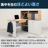 両面シェアキャビネット 収納棚 可動棚付き 木製 鍵付き扉 ホワイトボード付き 幅597×奥行336×高さ1188mm コックピットステーション SHIRAI×オフィスコム-11