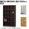 フリーラック 全棚可動 本棚 シェルフ タナリオ TNL-1587 幅870×奥行290×高さ1500mm 白井産業