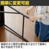 マルチワークデスク 多目的デスク ワークテーブル 足元すっきり 大型ケーブルトレー付属 高さ3段階可変 幅800×奥行600×高さ700・720・740mm-4