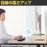 eモニター台 机上台 机上ラック 卓上モニター パソコン台 日本製 ぴったり 角脚タイプ 幅450×奥行250×高さ100mm EMR-LCK4525 スペース活用 テレワーク 収納-10
