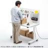 バッテリー搭載 電動昇降作業台 静止荷重100kg スタンディングデスク パソコンデスク 作業台 メラミン天板 キャスター付き フック穴 幅1200×奥行700×高さ700～1350mm-14