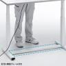 電動昇降作業台 静止荷重100kg スタンディングデスク パソコンデスク 作業台 メラミン天板 遠隔操作 幅1200×奥行750×高さ634～1284mm 物流 倉庫 工場-11