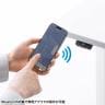電動昇降作業台 静止荷重100kg スタンディングデスク パソコンデスク 作業台 メラミン天板 遠隔操作 幅1200×奥行750×高さ634～1284mm 物流 倉庫 工場-6