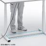 電動昇降作業台 静止荷重100kg スタンディングデスク パソコンデスク 作業台 メラミン天板 遠隔操作 幅1800×奥行500×高さ634～1284mm 物流 倉庫 工場-11
