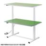 電動昇降作業台 静止荷重100kg スタンディングデスク パソコンデスク 作業台 塩ビシート天板 遠隔操作 幅1200×奥行750×高さ634～1284mm 物流 倉庫 工場-6