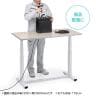 電動昇降作業台 静止荷重100kg スタンディングデスク パソコンデスク 作業台 塩ビシート天板 遠隔操作 幅1800×奥行600×高さ634～1284mm 物流 倉庫 工場-11