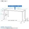 eテーブル オフィスデスク ワークデスク 会議テーブル 作業台 作業机 高耐荷重 人数変更対応 脚間調節可能 幅1600×奥行600×高さ800mm MEF-16060-2
