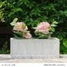 FARBOR ファーバー 木調FRPプランター 長角 鉢カバー プランターボックス スクエア 花壇 鉢 軽量 モダン 庭 ベランダ エントランス ホテル 玄関 幅600mm-3