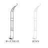 アイアンハーフアーチ シングルタイプ バラアーチ ガーデンアーチ 省スペース 玄関 ベランダ 庭 エントランス スチール製 ガーデニング 園芸用品 蔦 つるバラ-1