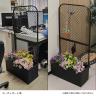 プランターBOX付きフェンス TWILL(ツイル) フェンス 鉢置き台 一体型 収納 目隠し 自立 庭 ベランダ ガーデン 家庭菜園 玄関 エントランス スチール製-8