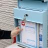 木目調壁掛けポスト Luca ルカ 郵便ポスト 郵便受け 鍵付き 玄関 収納 壁掛け デザインポスト A4サイズ対応 店舗 カフェ 美容院 スチール製-6