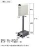 スタンドポスト Skinny スキニー 郵便受け 玄関収納 スタンドポスト 戸建て 防水・防錆加工 鍵付き A4サイズ対応 ステンレス・スチール製 店舗 カフェ 美容院-9