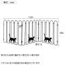 折り畳めるアイアンフェンス 猫3連 2枚組 ガーデンフェンス 花壇 縁取り 仕切り 境界線 囲い 庭 DIY 庭づくり 園芸用品 玄関 車庫 カーポート 立ち入り禁止-12