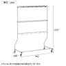 テラモト モップハンガーヘッドホールド 12本掛け モップ掛け 掃除道具入れ キャスター付き 収納 業務用 商業施設 学校 幅962×奥行490×高さ1273mm-8