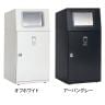 テラモト ニートST 一般ゴミ用 ゴミ箱 67L 角穴 フラップ付き 業務用 ダストボックス 分別 アジャスター付き 屋外用 学校 幅460×奥行460×高さ947mm-1