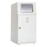 テラモト ニートST あきかん用 ゴミ箱 67L 角穴 フラップ付き 業務用 ダストボックス 分別 アジャスター付き 屋外用 学校 幅460×奥行460×高さ947mm-19