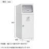 テラモト ニートSL もえないゴミ用 ゴミ箱 47.5L 角穴 フラップ付き 業務用 ダストボックス 分別 アジャスター付き 屋外用 学校 幅350×奥行460×高さ947mm-2