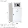 テラモト ニートST あきかん用 ゴミ箱 67L 丸穴 フラップなし 業務用 ダストボックス 分別 アジャスター付き 屋外用 学校 幅460×奥行460×高さ947mm-2