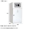 テラモト ニートST あきびん用 ゴミ箱 67L 丸穴 フラップなし 業務用 ダストボックス 分別 アジャスター付き 屋外用 学校 幅460×奥行460×高さ947mm-2