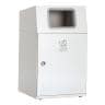 テラモト ニートLG もえるゴミ用 90L 角穴(灰) 業務用 ダストボックス 分別 アジャスター付き 屋外用 学校 幅630×奥行460×高さ997mm-19