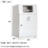 テラモト ニートLG もえないゴミ用 90L 角穴(灰) 業務用 ダストボックス 分別 アジャスター付き 屋外用 学校 幅630×奥行460×高さ997mm-1