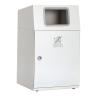 テラモト ニートLG もえないゴミ用 90L 角穴(灰) 業務用 ダストボックス 分別 アジャスター付き 屋外用 学校 幅630×奥行460×高さ997mm-19