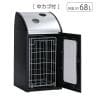 テラモト Trim(トリム)STFミエル(ステン) かん・びん用 ゴミ箱 68L 業務用 ダストボックス 分別 アジャスター付き 屋内用 学校 幅470×奥行435×高さ930mm-3