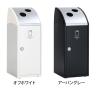 テラモト Trim(トリム)SLF(ステン) あきかん用 ゴミ箱 47L 業務用 ダストボックス 分別 アジャスター付き 屋内用 学校 幅360×奥行435×高さ930mm-1