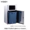 テラモト トラッシュボックス(ステン) プラスチック用 ゴミ箱 67L 業務用 ダストボックス 分別 アジャスター付き 屋外用 学校 幅460×奥行460×高さ870mm-3