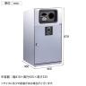 テラモト トラッシュボックス(ステン) あきかん用 ゴミ箱 67L 業務用 ダストボックス 分別 アジャスター付き 屋外用 学校 幅460×奥行460×高さ870mm-1