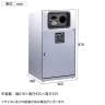 テラモト トラッシュボックス(ステン) かん・びん用 ゴミ箱 67L 業務用 ダストボックス 分別 アジャスター付き 屋外用 学校 幅460×奥行460×高さ870mm-1